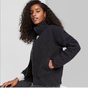 Wild Fable Black Quilted Jacket